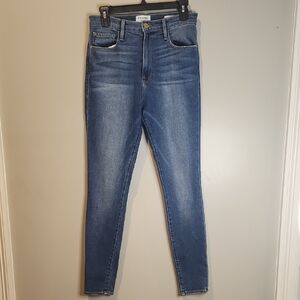 FRAME Ali High Rise Skinny Jeans Size 29 Medium Wash